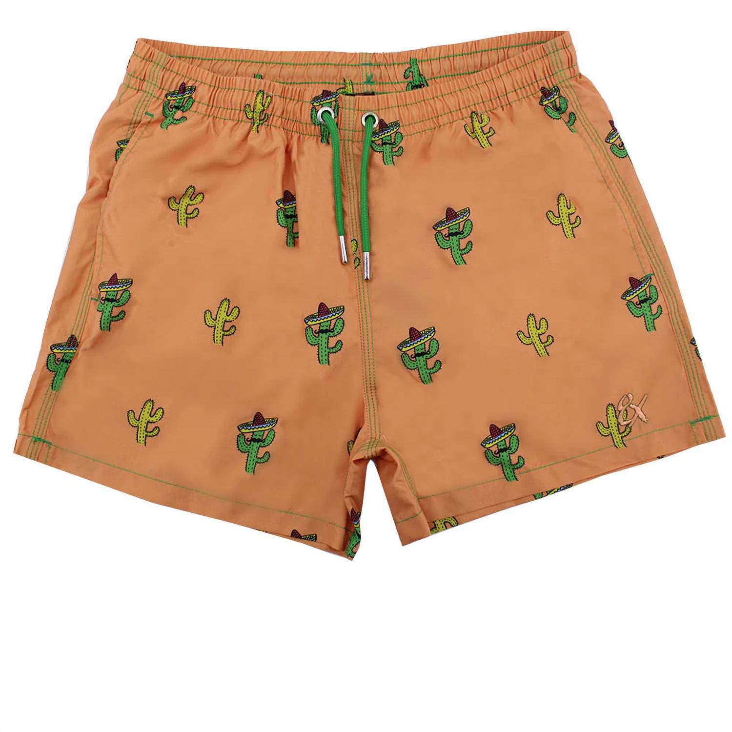 Eight X - Sombrero Cactus Print Swim Trunks