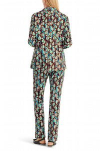 Marc Cain - Retro Print Single-breasted Blazer
