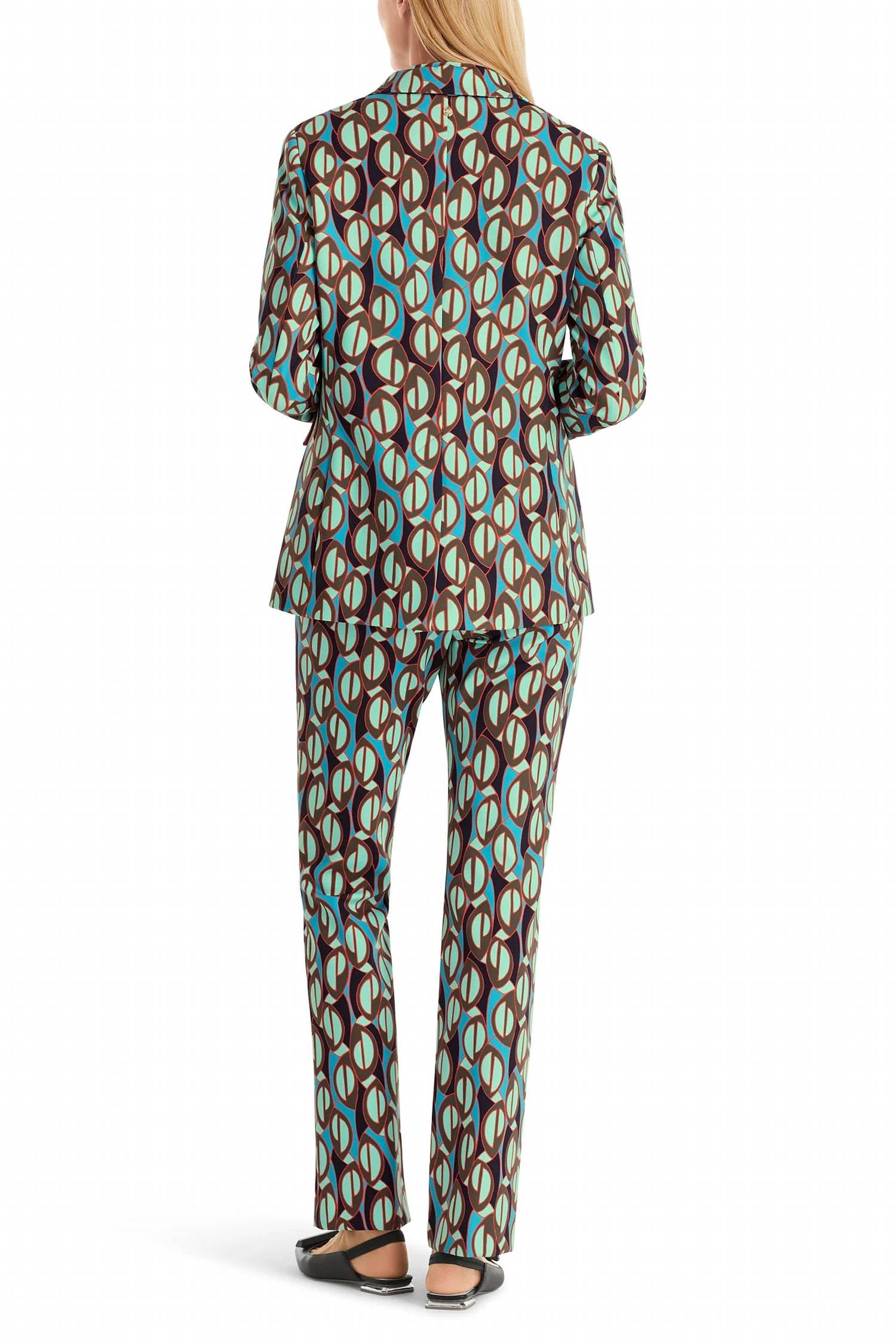 Marc Cain - Retro Print Single-breasted Blazer
