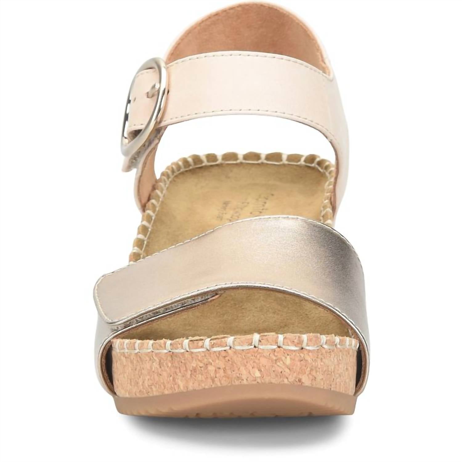 Comfortiva Women's Eldorah Sandal - Medium in gold beige - women's sandal - view 4