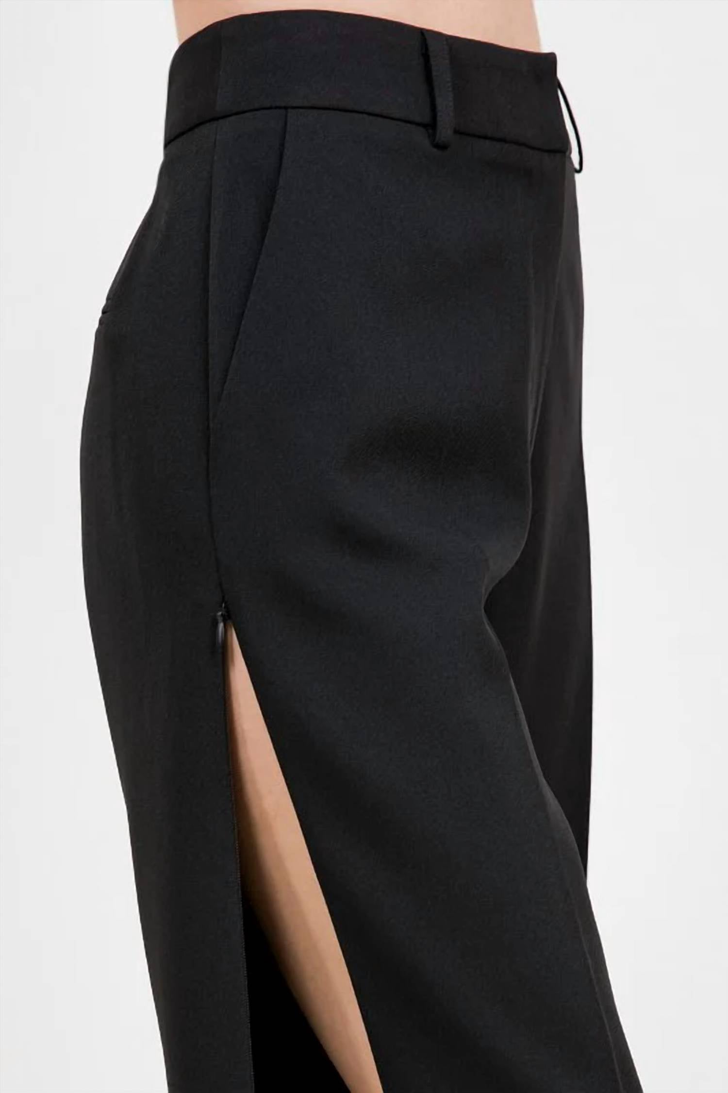 Whiteroom+Cactus - Tessa Side-slit Knee-length Tailored Shorts