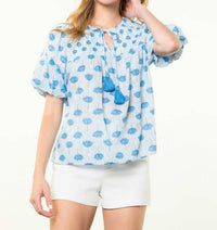 Thml - Puff Sleeve Flower Print Top