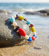 Marlyn Schiff - Women's Mixed Bead Stretch Bracelet