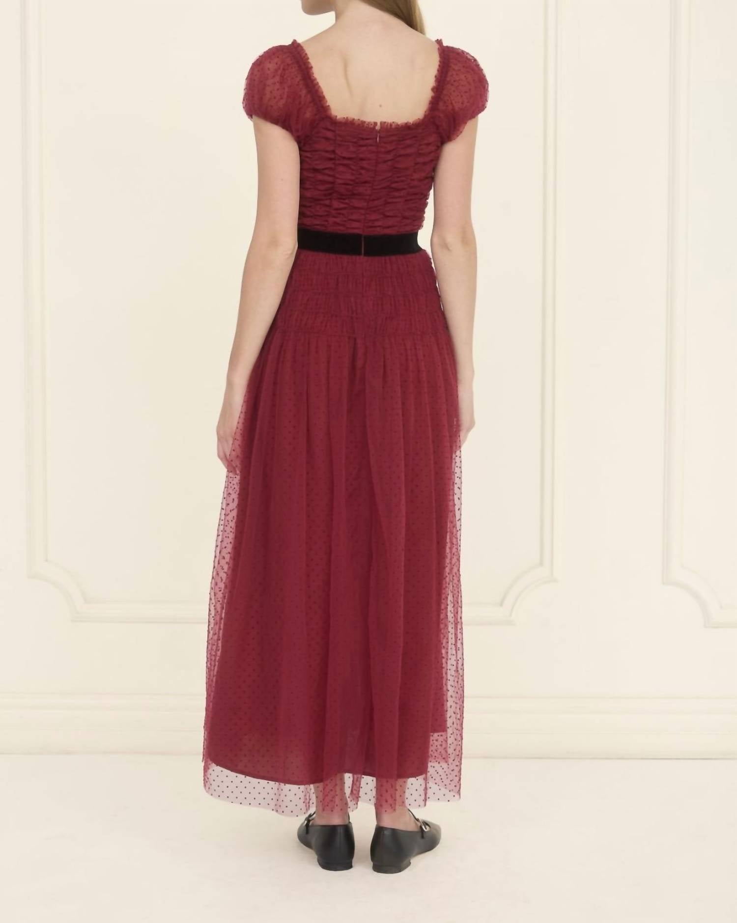 Moon River - Tulle Dress With Velvet Belt
