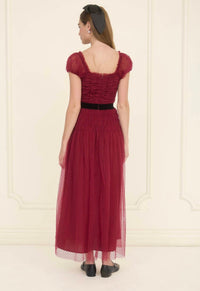 Moon River - Tulle Dress With Velvet Belt