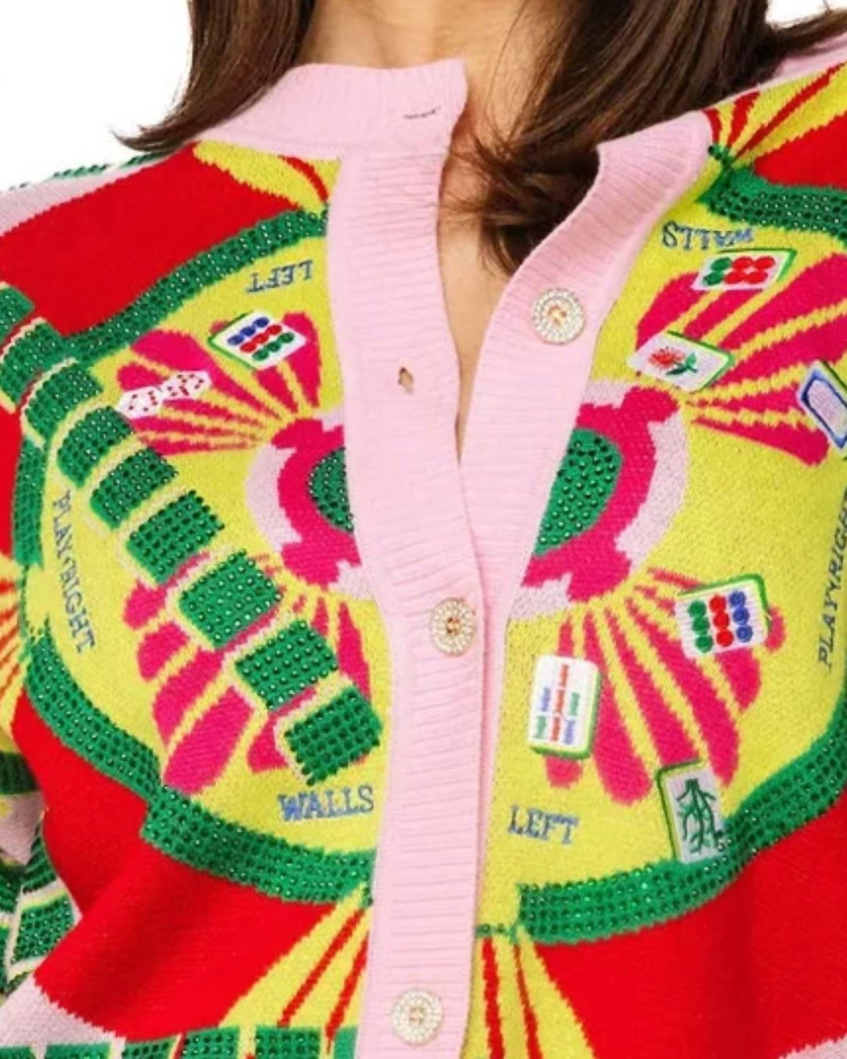 Queen Of Sparkles - Mahjong Button Up Cardigan