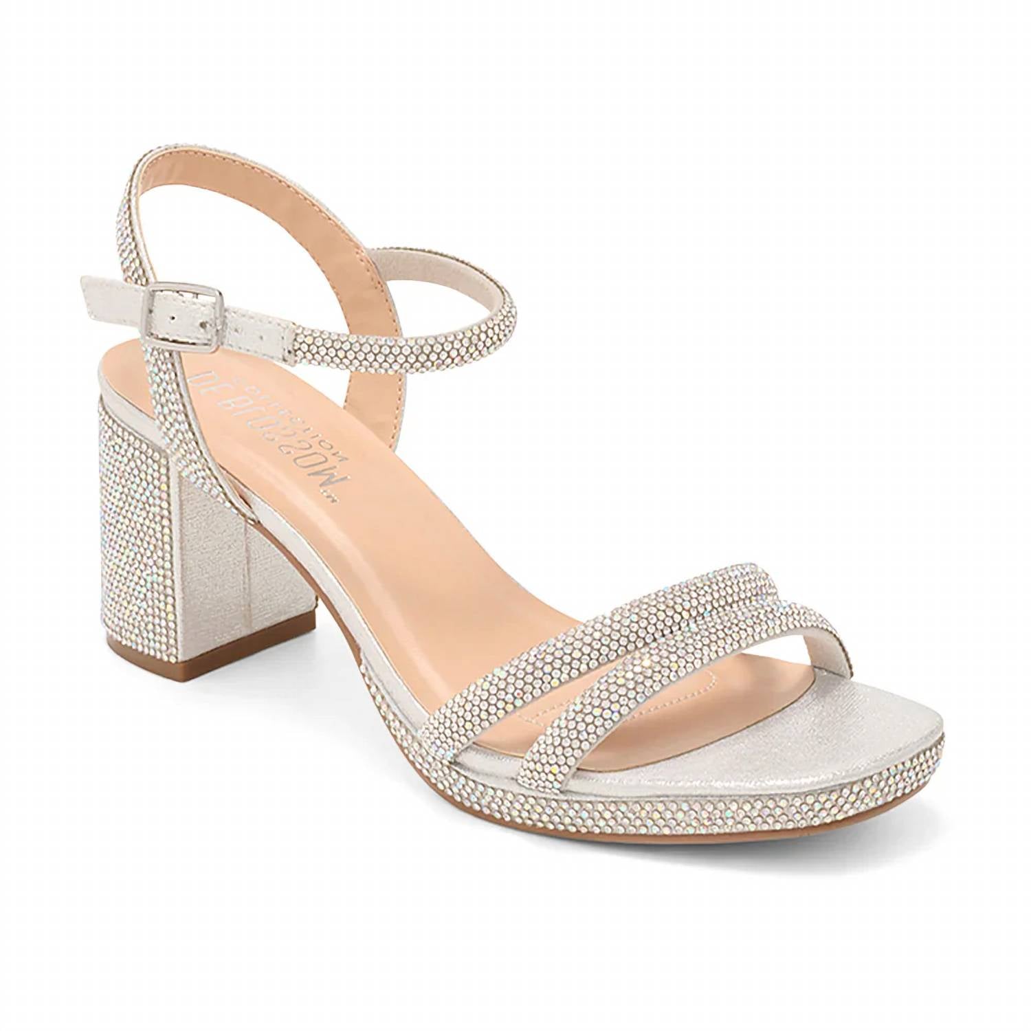 De Blossom Collection - Women's Strappy Low Platform Heels
