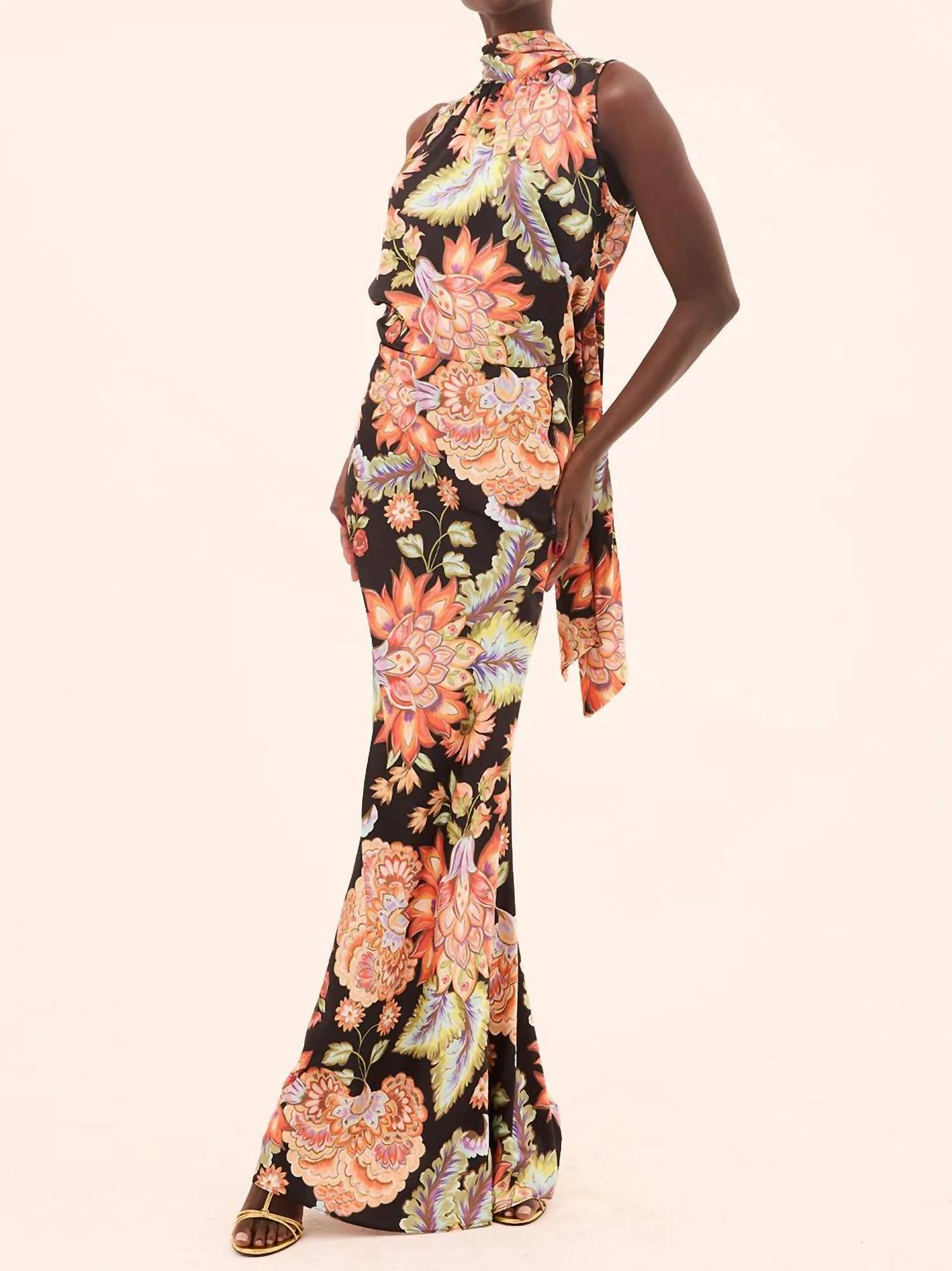 Misa Los Angeles Sierra Maxi Skirt in multi - women's skirt