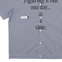 Students Golf - Reymon Short Sleeve Stripe Oxford Button-up Shirt