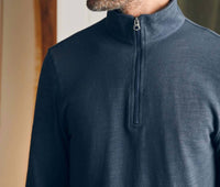 Faherty - Sunwashed Slub Quarter Zip Pullover
