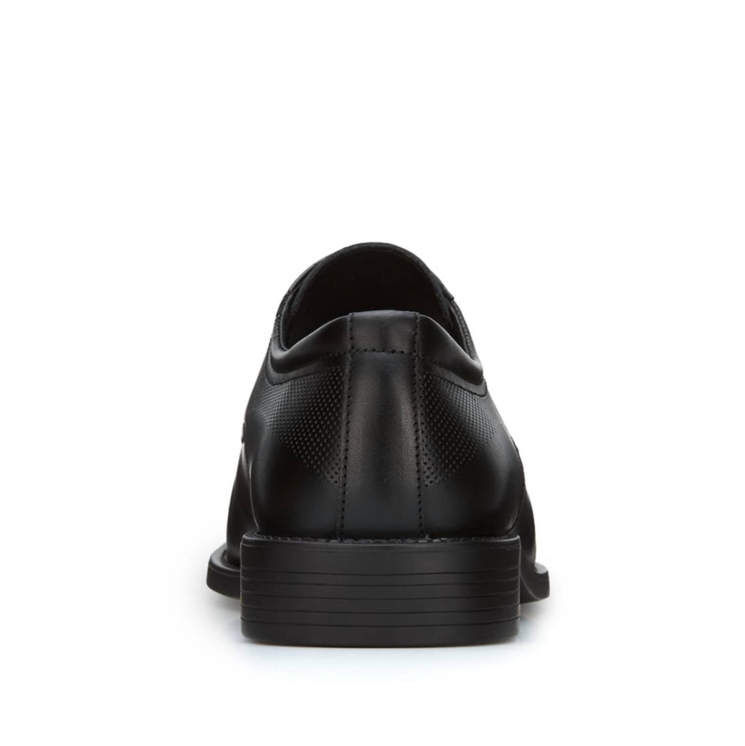 Ferrato Men's Flats Leather Shoes in black - men's shoe - alternate view