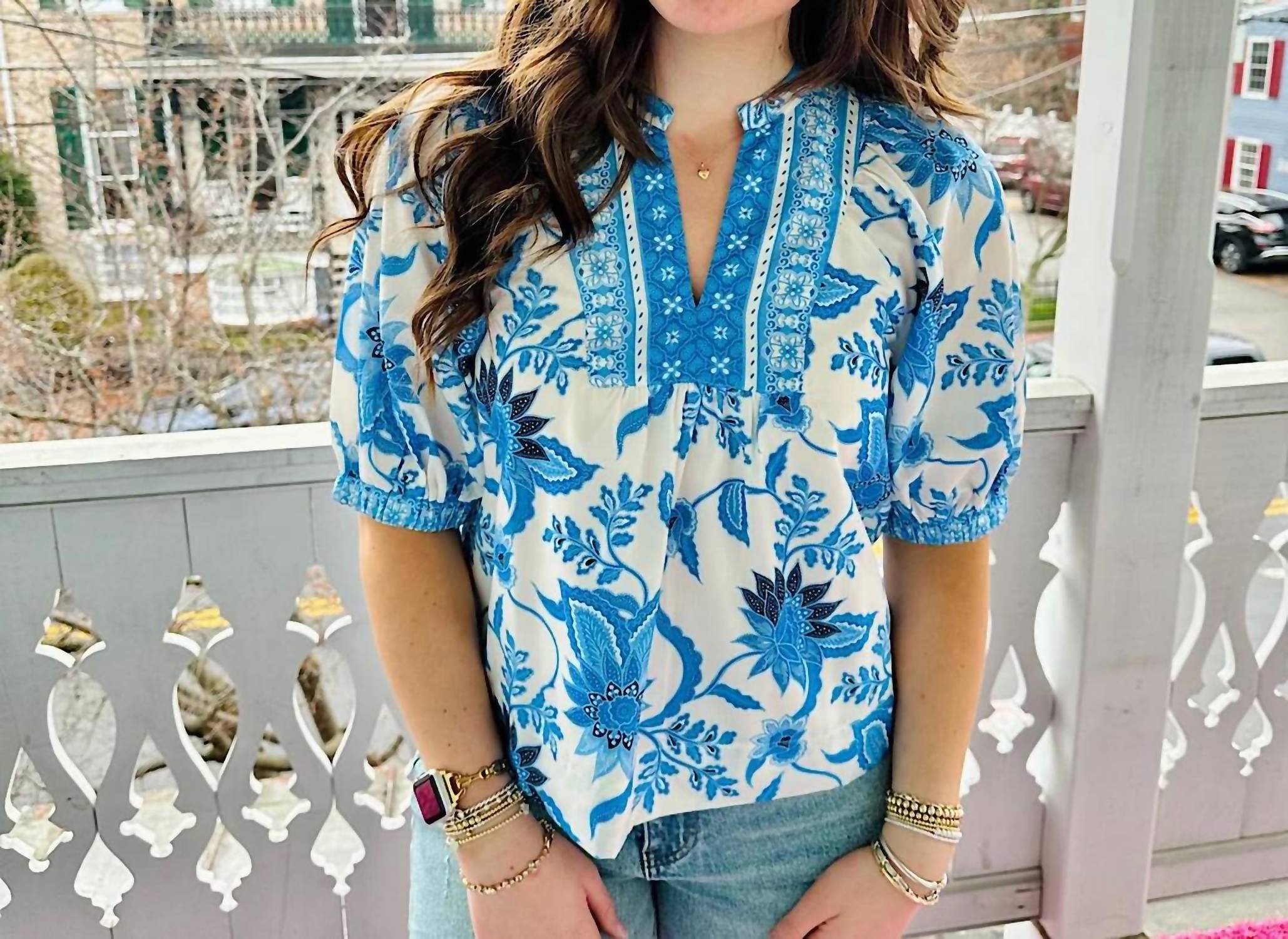 Joy Joy - Dutch Meadow Front Yoke Top