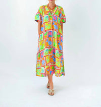 Karlie - Fruit Gauze Maxi Dress