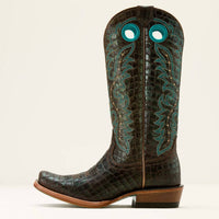 Ariat - Women's Futurity Boon Leather Croc Print Western Boot