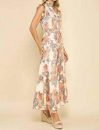 Pinch - Floral Print Tiered Maxi Dress