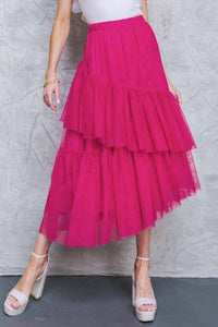 Flying Tomato - Tulle Midi Skirt