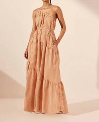 Shona Joy - Hele One Shoulder Tiered Maxi Dress