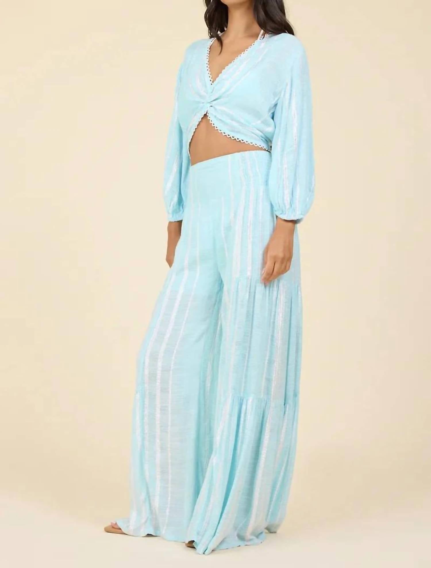 Surf Gypsy - Women's Smocked Wide Leg Pants