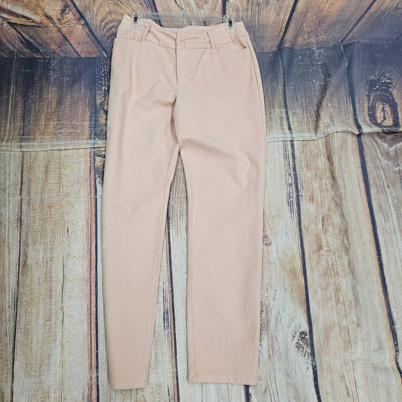 Ethyl Women's Double Snap Skinny Pant in peach - women's pants