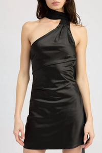 En Saison Holland Mini Dress in black - women's dress - view 4