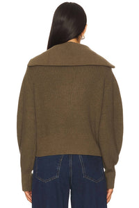 Varley - Maura Half Zip Rib Knit Sweater