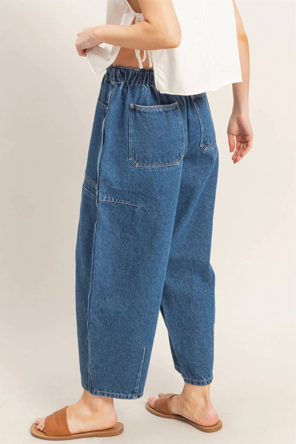 Hyfve - Cargo Wide Leg Barrel Jeans