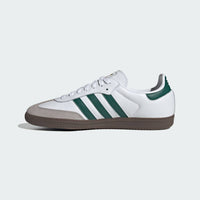 adidas Men's Samba Og Sneaker in white green - men's sneaker - alternate view