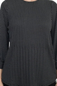 Adrianna Papell - Three-quarter Sleeve Crepe Top
