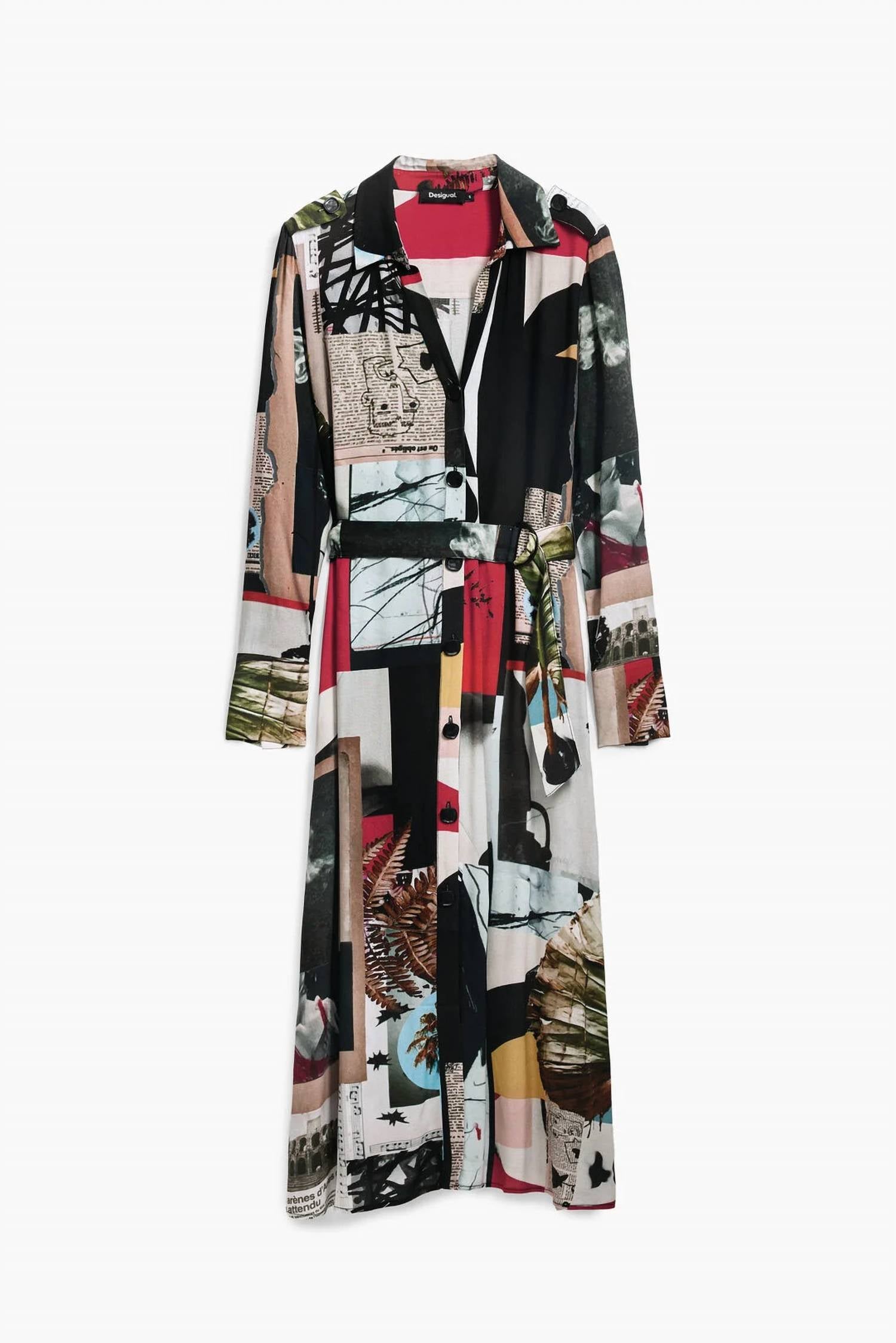Desigual - Long Crepe Shirt Dress
