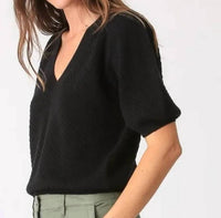 Electric & Rose Fenix Sweater in black - women's sweater - detail view