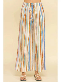 Pinch - Stripe Wide Leg Pants