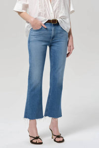 Citizens Of Humanity - Goldie Kick Flare Ankle Raw Hem Jean