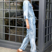 Billy T Wake Me Up Jumpsuit in acid blue - women's pants - detail view
