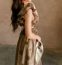 Storia - Ruffle Sleeve Maxi Dress