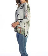 Jess & Jane - Pearls French Brushed Knit Top