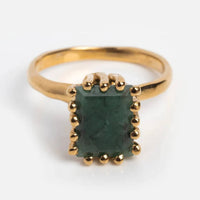 Merewif - Women's Raw Emerald Ring