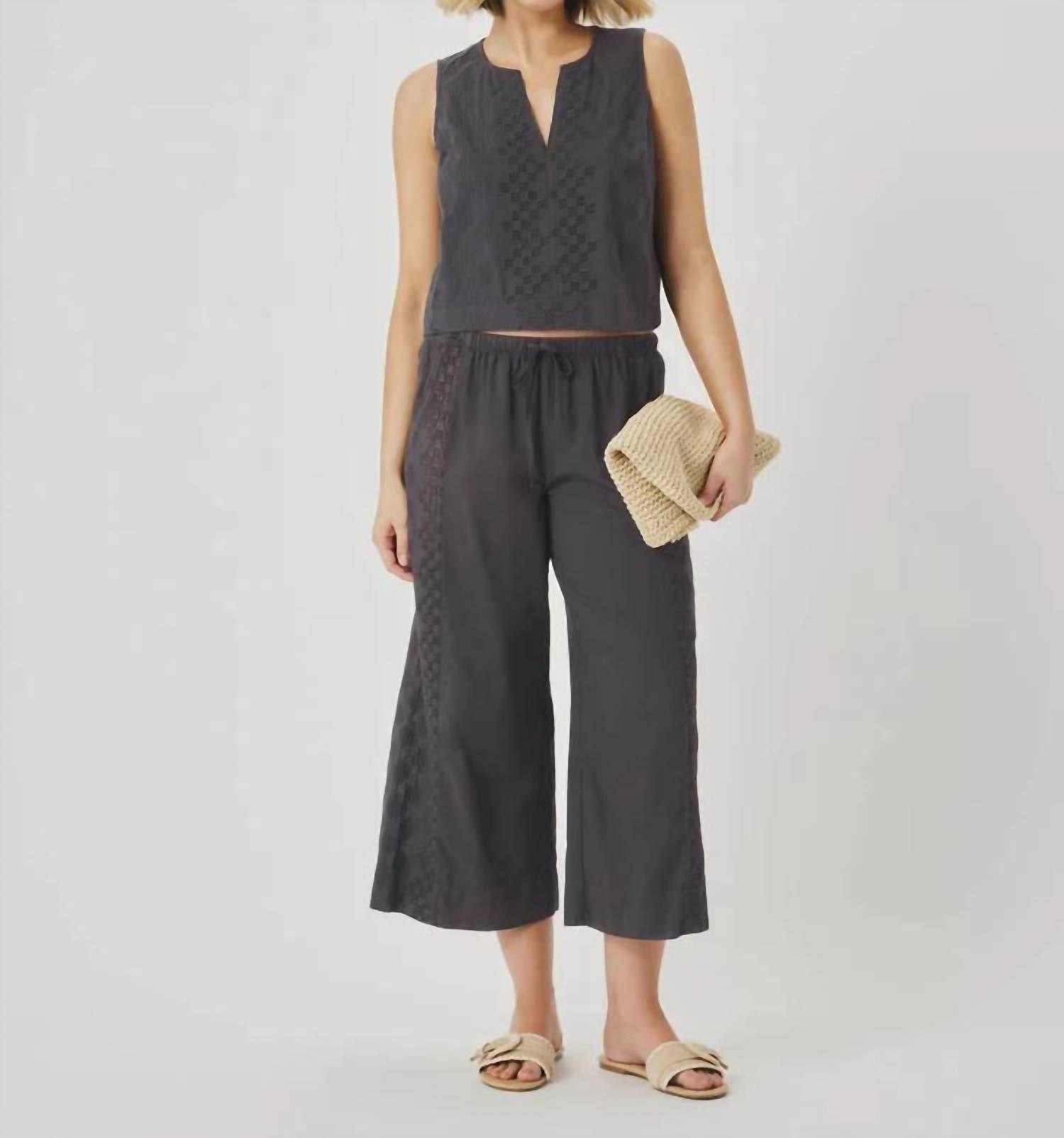 Splendid - Kenzie Eyelet Geo Tank Top