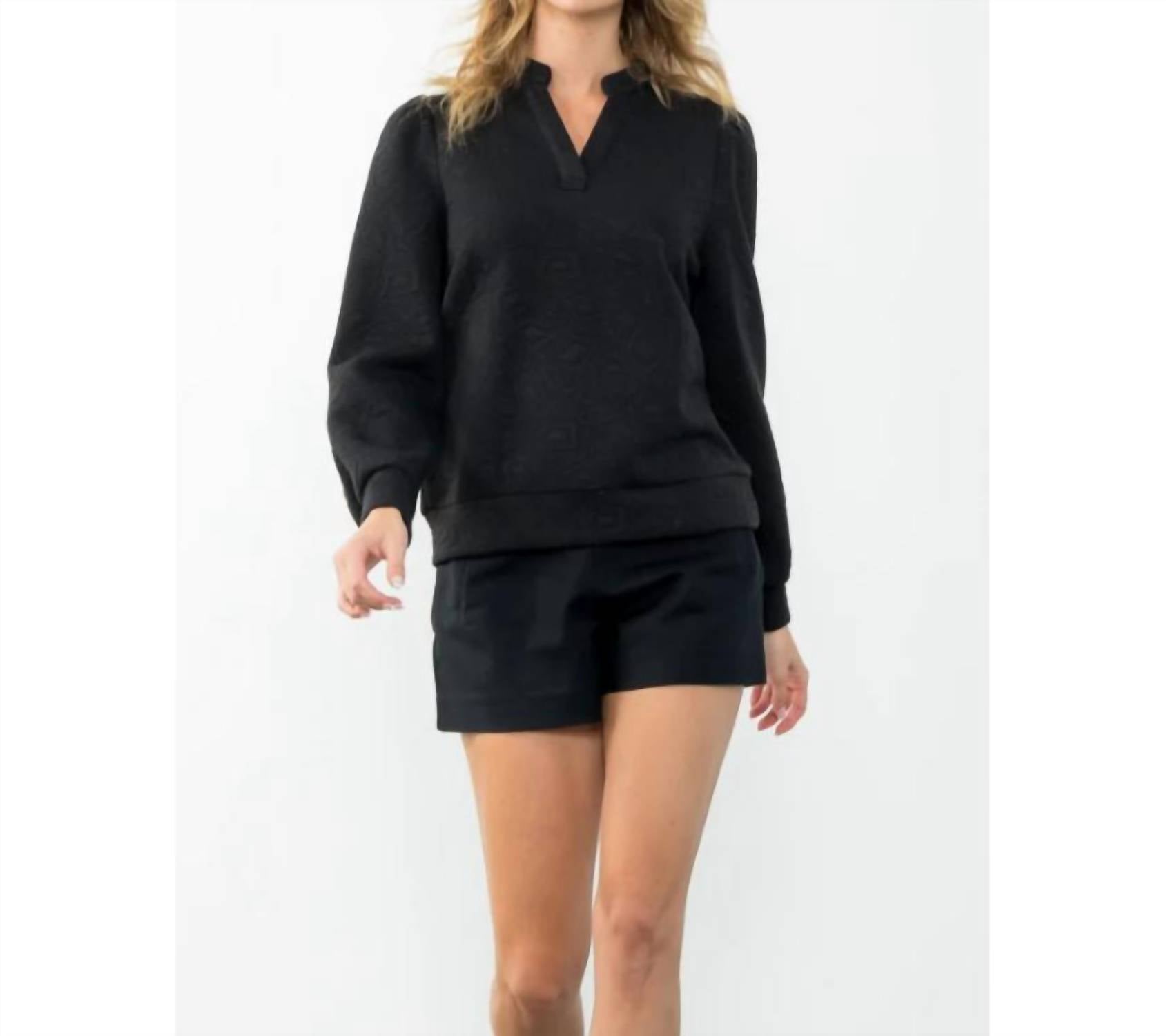 Thml - Long Sleeve Textured Sweater