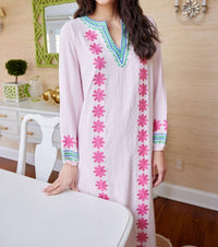 Sail To Sable - Embroidered Caftan Dress
