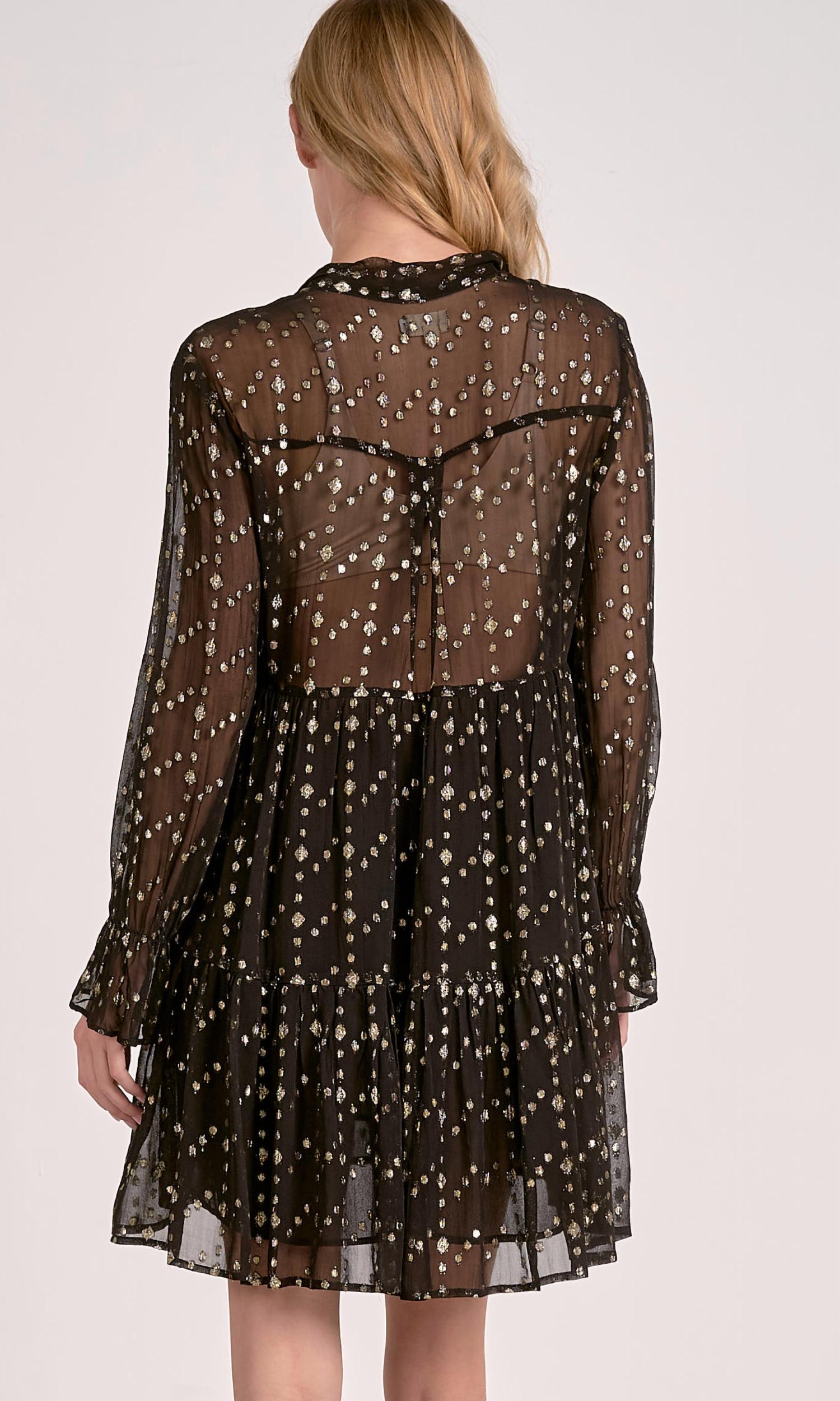 Elan - Long Sleeve Holiday Dress