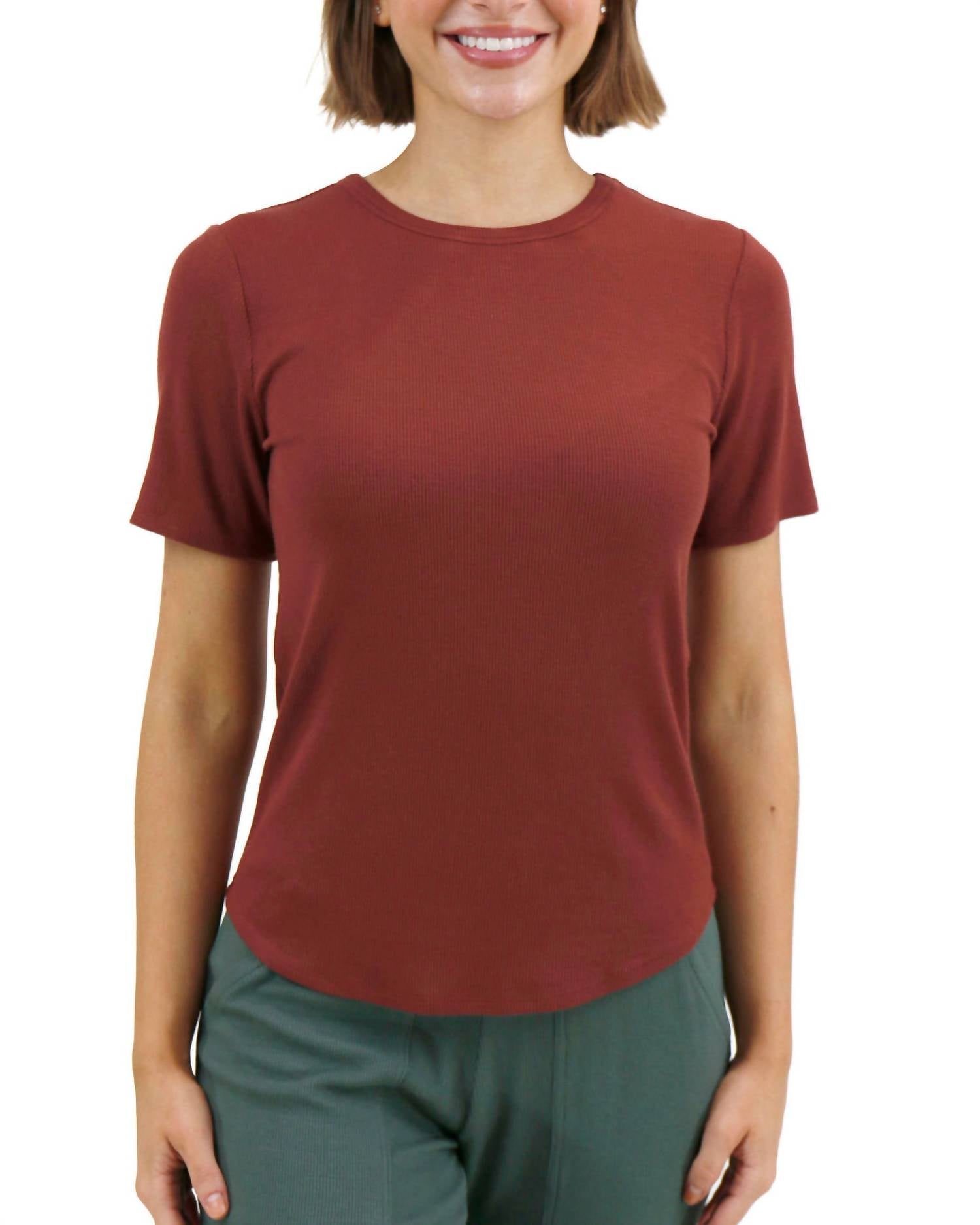 Grace And Lace - Essential Ribbed Short Sleeve Tee