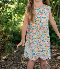 Thimble Collection - Girl's Scalloped Dress