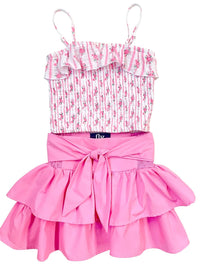 Flowers By Zoe - Girl's Bow Poplin Skirt