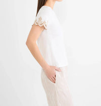 Nic + Zoe - Deco Sleeve Slub Cotton Tee