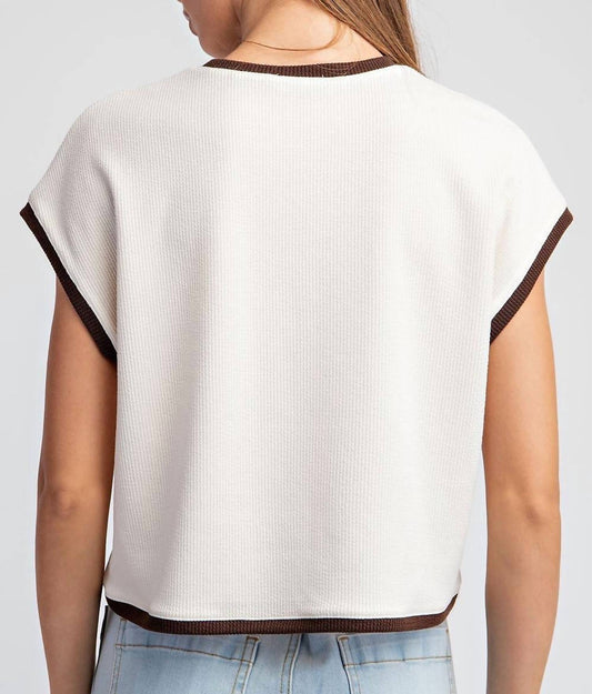 Ee:Some - Two Tone Short Sleeve