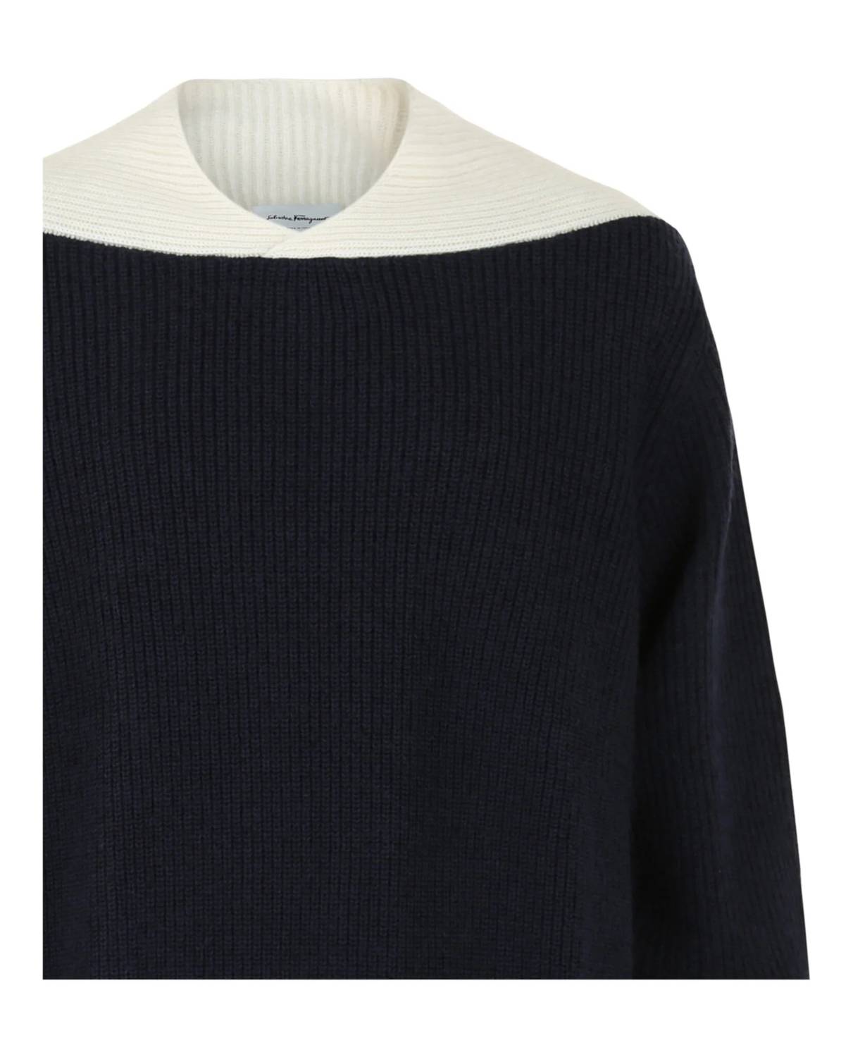 Salvatore Ferragamo - Men's Two-tone Knit Sweater