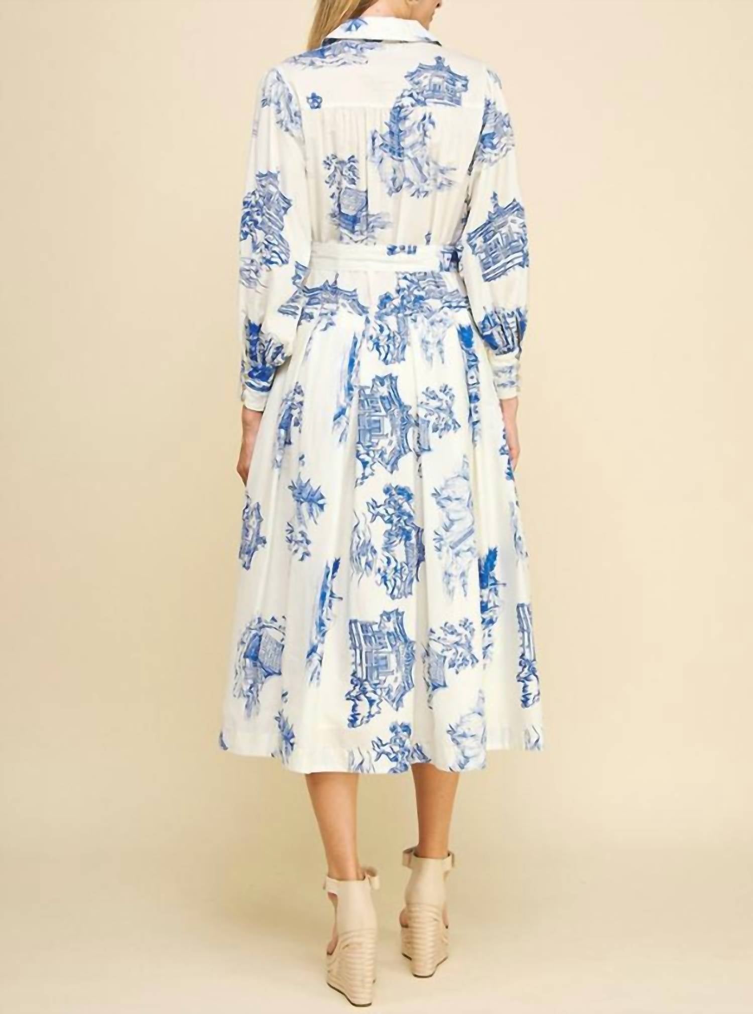 Pinch - Toile Belted Maxi Dress
