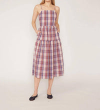GILNER FARRAR Dree Midi Dress in red white and blue - women's dress