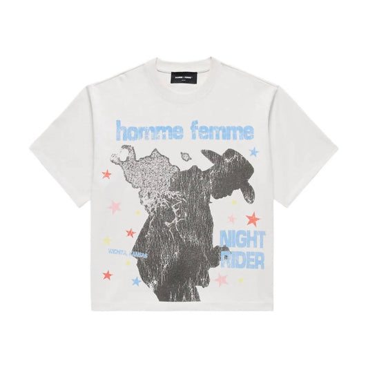 Homme + Femme - Men's Night Rider Cropped Tee