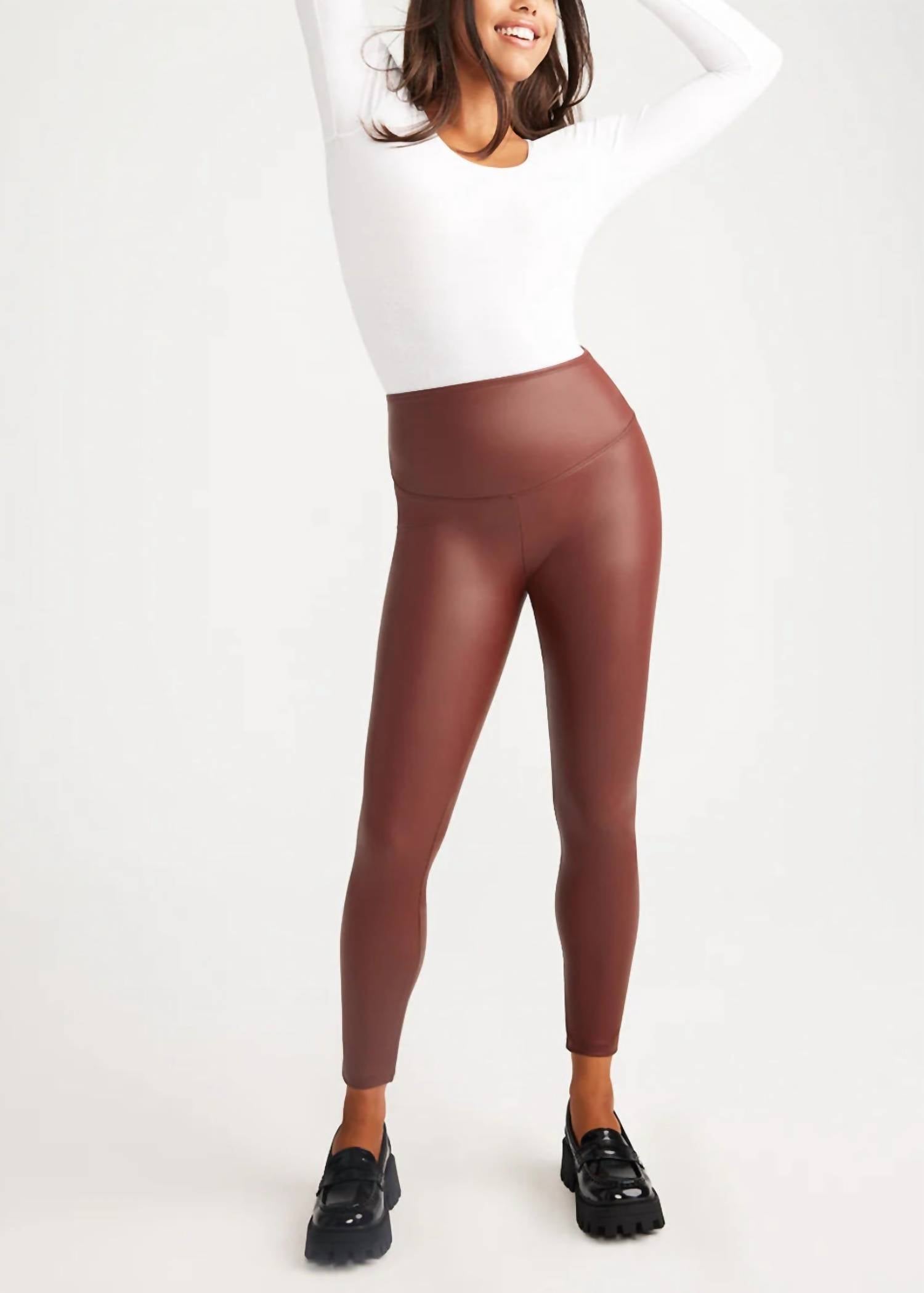 Yummie - Faux Leather Shaping Legging